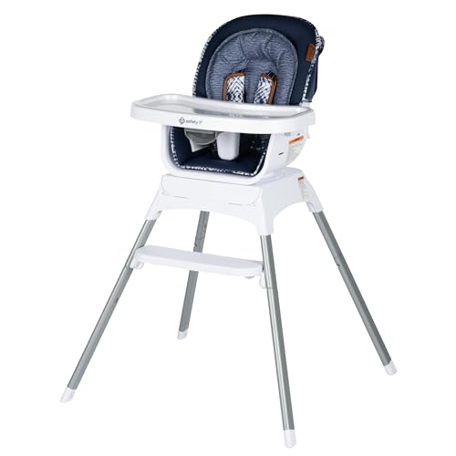 Safety 1st Grow and Go Infant High Chair, Convertible High Chairs for Babies and Toddlers - Rotating Baby High Chair for Eating, Navy Ink