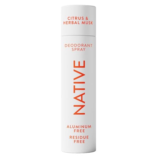 Image of Native Deodorant & Body Spray, Citrus & Herbal Musk, 72-Hour Odor Protection for Underarms & Body, Aluminum Free, Quick Drying, 3.5 oz