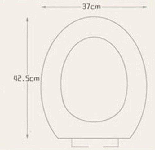 YLKCU 2 Stück Soft Bad WC Sitzbezug, Toilettenkissen Reißverschluss Typ WC Schüssel PU Wasserdichtes Toilettensitzkissen Gold Samt Sitz Zuhälter Rot – Bild 3