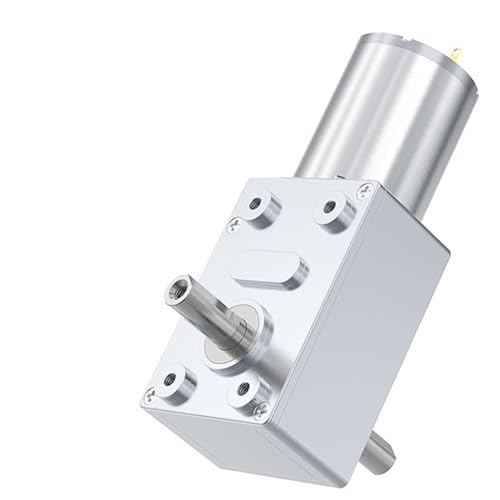 Motor, Motor de engranaje helicoidal Turbo doble eje, JGY-370 alto Torque, 6V, 12V, 24V CC, eléctrico invertido, autobloqueo, salida Dual Potente Motor(1RPM,6V Bracket Motor)