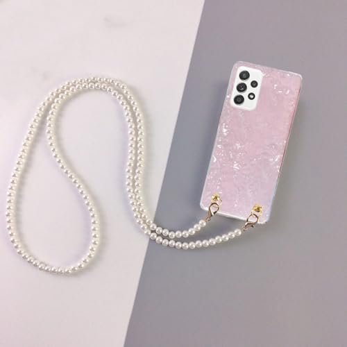 Coque Samsung S22 S21 Ultra S20 FE cordon amovible lanière rose housse bandoulière Galaxy A52 A72