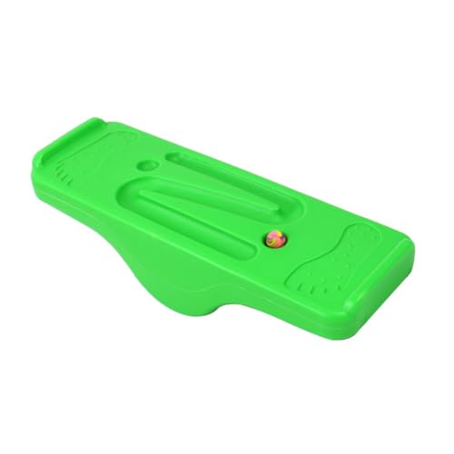 Abaodam Educational Balance Board Seesaw Z Shape Green Swaying Wobble Board with Tiny Balls for Fun Balance Development