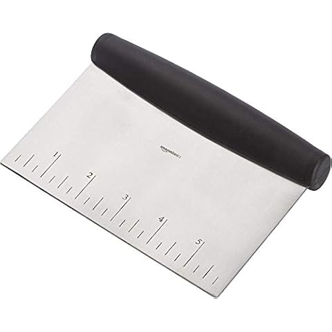 Amazon Basics - Mehrzweck-Küchenschneider/-schaber, Edelstahl Cover