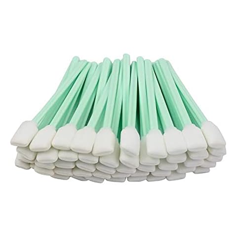 100 Pcs Foam Cleaning Swab Sticks Square Tip Swabs Sponge Stick for Camera,Optical Lens,Optical Equipment,Print Head,Inkjet Printer Cover