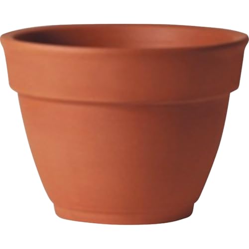 DEROMA 2Q150FZ Garden Bell Pot, 5.9 Inch, Terra Cotta