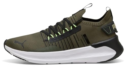 PUMA Unisex Softride Symmetry Fuzion Ls Straßen-Laufschuh, Dark Olive Black Fizzy Light, 43 EU PUMA Unisex Softride Symmetry Fuzion Ls Straßen-Laufschuh, Dark Olive Black Fizzy Light, 43 EU