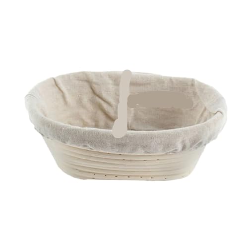 Cesta Para Precalentar Pan Cestas de mimbre for fermentación de pan, cestas de masa fermentada de mimbre for masa, Banneton Brotform Dougn Para Probar Pan, Masa(21x15x8cm)
