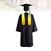 PRETYZOOM Vestido de Graduación Gorra Borla Estola Set 2020 para Iniciación Académica...