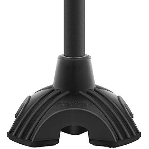 BeneCane Cane Tip - Self Standing Quad Base Replacement for Walking Cane,4 Prong Rubber Cane Foot Pad Cover