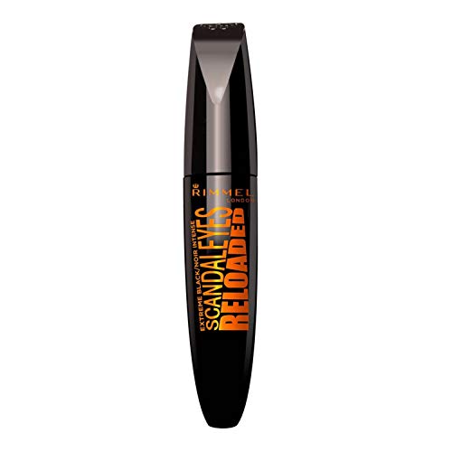 Rimmel - Mascara Scandaleyes Reloaded - Volume extrême et Tenue extrême - Maxi Brosse - 003 Extreme black - 12ml