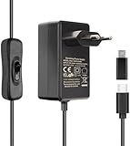 Miuzei Raspberry Pi 4 5 und 3 Netzteil 5V 4,1 A 20,5 W Adapter USB C Power Supply mit EIN/Aus Schalter EU-Stecker Ladegerät für Raspberry Pi 5 8GB/ 4GB Raspi 3 und 4 Modell B 8GB/ 4GB/ 2GB/ 1GB
