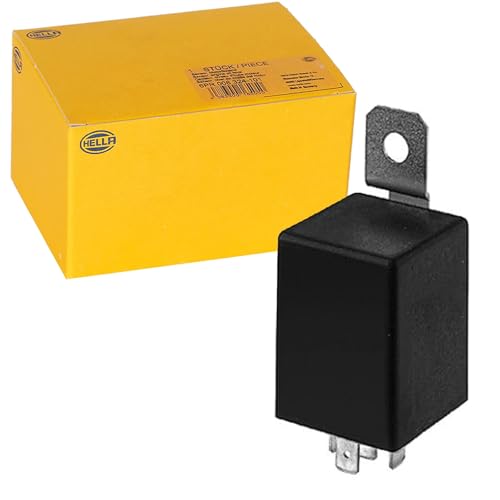 HELLA 4DB 009 123-041 Flasher Unit - 24V - 4-pin connector - mounting - Electronic - with holder