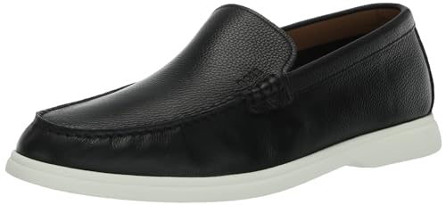 Image of BOSS Womens Leather Slip on Loafers with Pop Sole