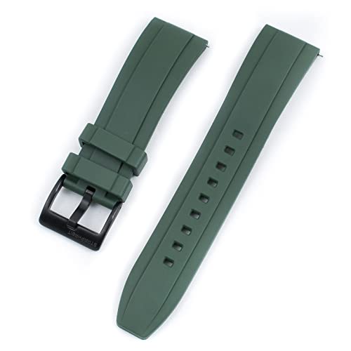 Image of StrapHabit Quick Release Rubber Watch Strap Band FKM 20mm 22mm 24mm