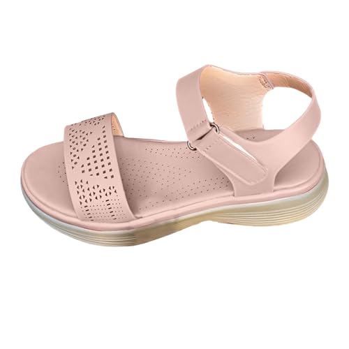 HOOUDO Sandalias Mujer Mode Ligera Transpirables Flexible Elegantes Zapatos Tallas Grandes Ajustables Zapatos para Pies Delicados