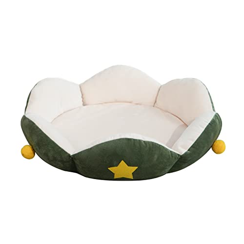 Niche de chat pour l'hiver maisonnette fleur lavable pour coin salon