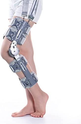 Genouillère à charnière réglable avec bandoulière d'immobilisation