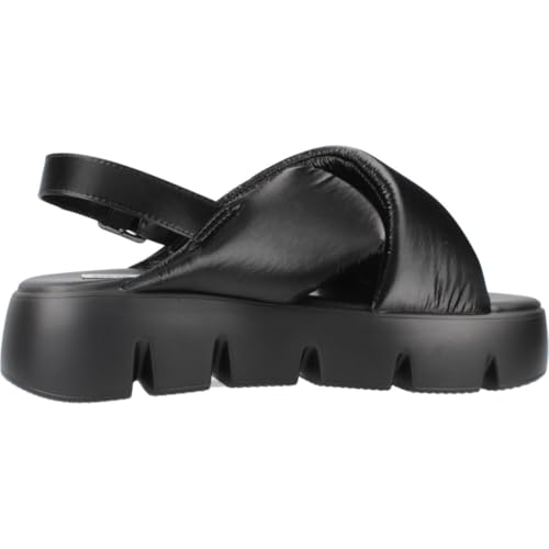Sandales Backtrack Noires à Brides Ajustables et Semelle Moelleuse