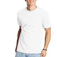Hanes Mens Beefyt T-shirt, Heavyweight Cotton Crewneck Tee, 1 Or 2 Pack, Available In Tall Sizes Fashion-t-shirts, White - 1 Pack, Medium US