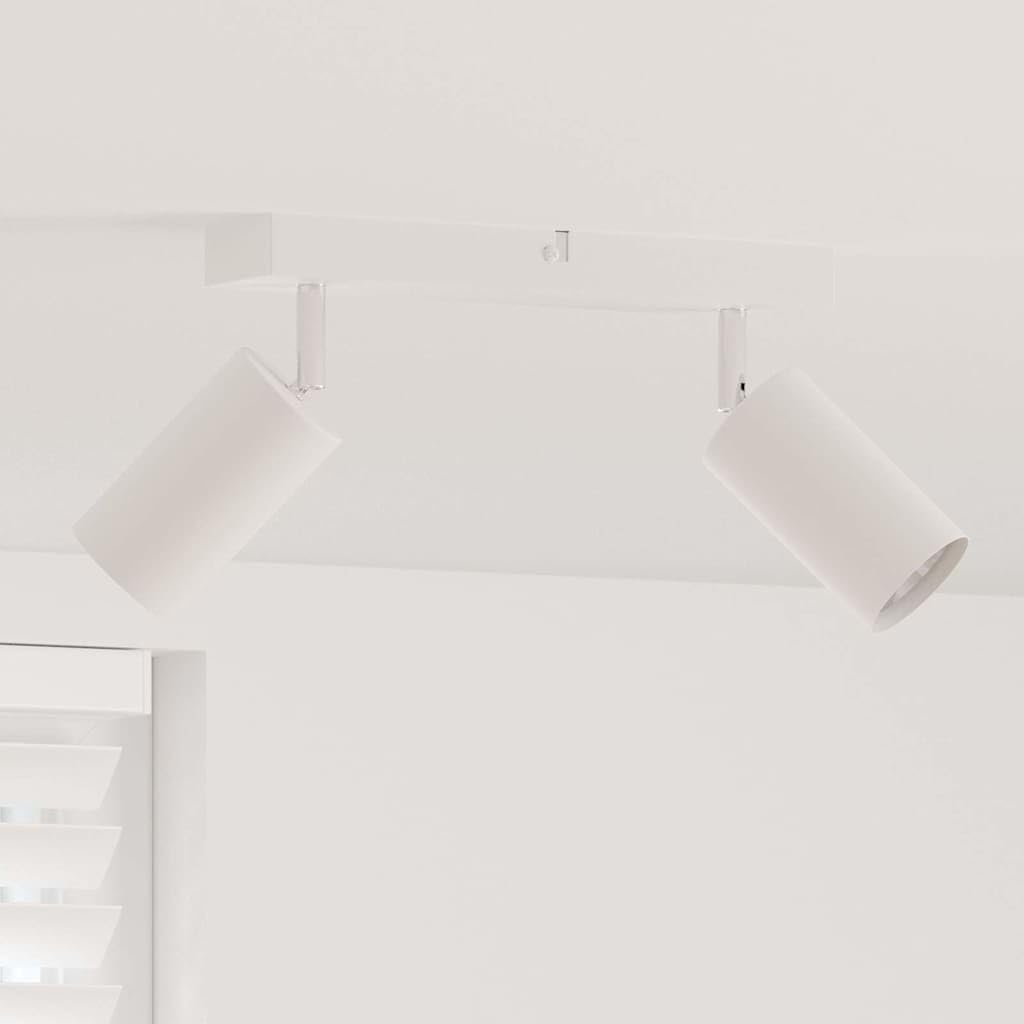 Spot de plafond blanc en métal mat avec projecteur orientable design