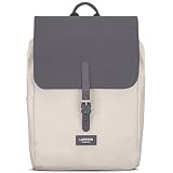 LARKSON Rucksack Damen Klein Grau - Ida - Kleiner Damenrucksack für Freizeit, Uni oder City - Mit Laptop Fach (bis 13 Zoll) - Elegant & Nachhaltig - Wasserabweisend
