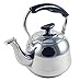 DLD -2 Liter Polished Mirror-Finish Stainless Steel Capsule Base Stovetop Teakettle Tea Kettle Teapot,