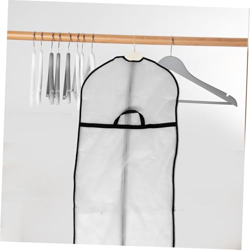 2pcs Reusable Garment Bags for Wedding Dresses Coats Gowns Sturdy Plastic Cover for Suits Lightweight Spacious Storage for Closet Organization4