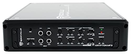 Rockville RKL65MBW Audio Bundle con 6.5 in Marine Speakers y Amplificador miniatura 7