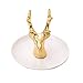Slivy Keramik Antlers Ring Schmuck-Dekor-Teller-Organisator Schmuckständer Ketten-Halter Wedding Present-Verpflichtungs-Geschenk-Ohrringe Dessert Tray for Frauen Mädchen Teens Mutter