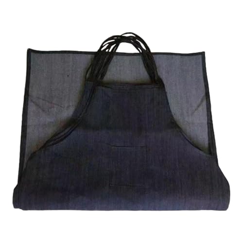 KiBcsLic Tablier de Travail En Jean pour Le Soudage, Bavette de Protection pour Hommes et Femmes dans La Métallurgie et Le Garage, S