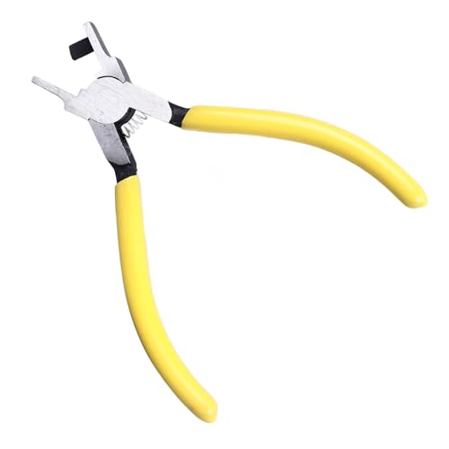 Perforadora de correa de reloj, orificio cuadrado de 4x2 mm, alicates perforadores de correa de caucho de cuero, herramienta perforadora manual de acero al carbono para cinturones