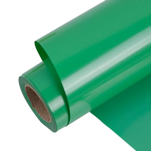 Image of FUNKAKA Heat Transfer Vinyl Rolls, 12 inch x 9ft Fruit Green Iron on Vinyl