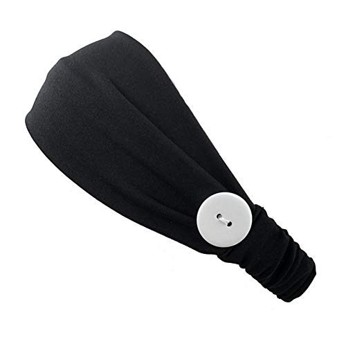 LEEYYO - Diadema con botón negro Cover