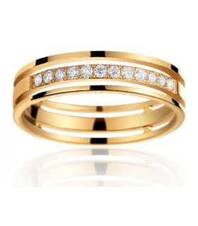 Générique Paloma - Fede oro giallo 750/00 e diamante