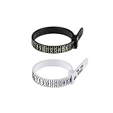 2 Pcs Ring Sizer Measuring Tool Reusable Finger Size Measuring Set