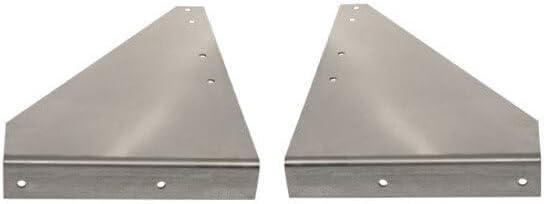 Technical Precision Replacement for Kenworth T800 Curved Glass Year 1997 Mirror Polished Stainless Steel Step Brackets