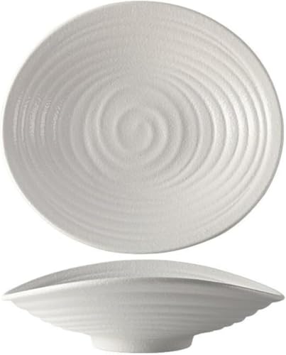 AOBOPOブラック シンプルモダン陶器食器セット|北欧カフェ風 中皿・小皿 パスタ/カレー用プレート 電子レンジ・食洗機対応 家庭用 母の日/クリスマス等プレゼント おしゃれかわいい