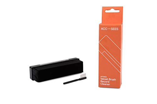 Acc-Sees Pro Vinyl Velvet Brush Record Cleaner Includes Stylus Pick Up Brush - Anti-Static gently remove dust from vinyl records without damaging the delicate surface (Pack of 4) - Image 2
