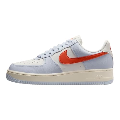Nike Damen WMNS AIR Force 1 '07 Sneaker, Fußball, Grau, Vintage, Koralle, Blasses Elfenbein, 38.5 EU