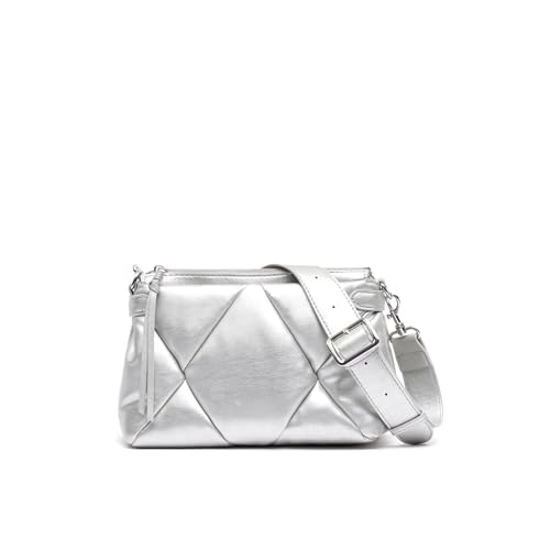 MISAKO Halsh bolso bandolera acolchado Mujer - Halsh Plateado 18 X 26 X 11 cm