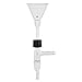 Chemglass MW-53-02 Series MW-53 Minim-Ware Micro Hirsch Funnel, Coarse Porosity, Complete