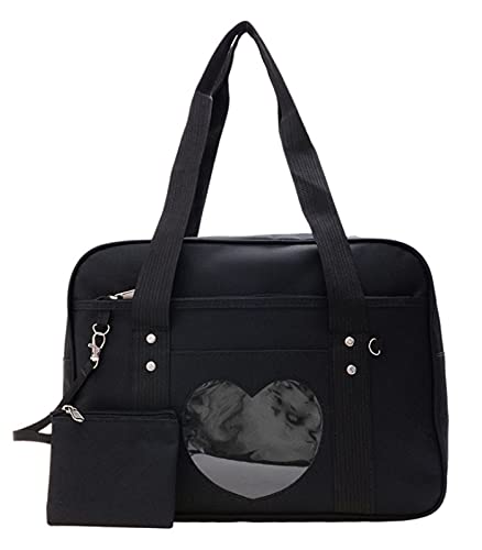 AlwaySky Ita Bags Bolso escolar japonés con ventana en forma de c...