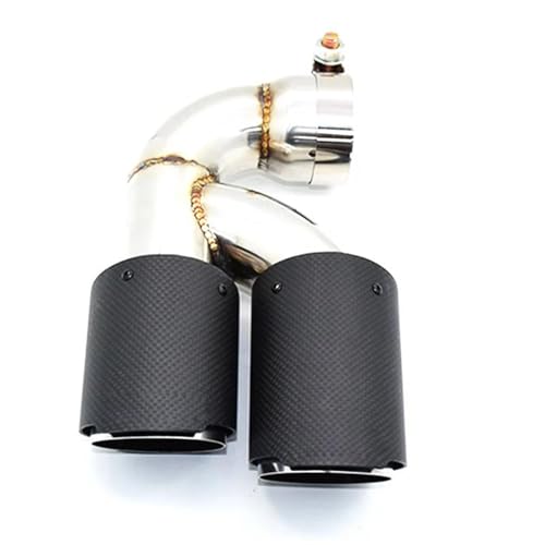 Embout d'échappement double en carbone et acier inoxydable pour BMW F20 116i Série 1 Look Sport