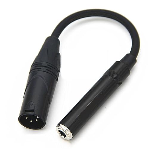 Cable Adaptador de Audio YHNNH XLR a 6.35MM 10cm miniatura 4
