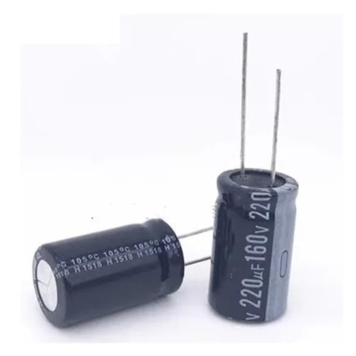 Condensateur électrolytique 160V 220uF radial 16x25mm pour réparation électronique - Lot de 50