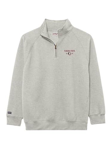 Image of JanSport Unisex Adult NCAA Officially Licensed Rival Long Sleeve Stand-Up Collar Quarter Zip Sweatshirt