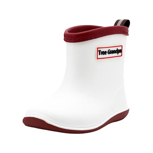 IWIHMIV Rain Boots for Girls Toddlers Non Slip Soft Soles Rainboots Boots Boys Lightweight Water Shoes with Handles