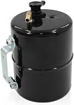 Vacuum Reserve Canister 5 in D x 7 in L Steel Black Finish