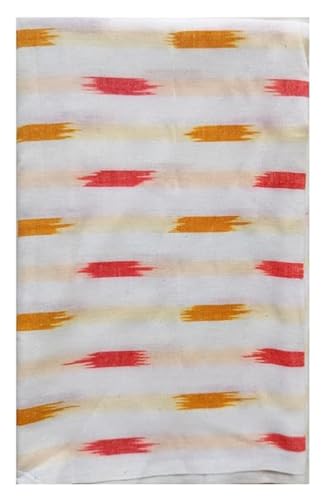 Image of Cotton Pochampally ikat unstitched blouse, Kurthi, long frock fabric material for women (1 meter, 2 meters & 3 meters)