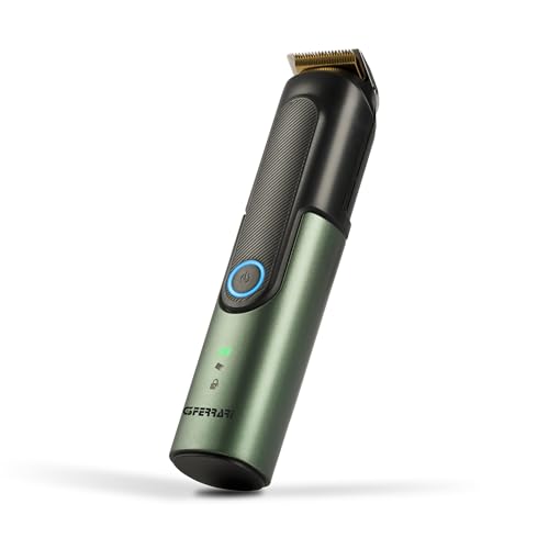 G3 Ferrari G30063 "Smart Cut", cortadora de barba y cabello recargable, 3 velocidades, recargable, 1-20 ajustes de corte, carga USB, protección X6, autonomía 120 min, verde